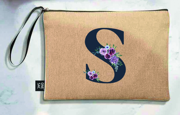 Bolso de mano letra s una pieza (diseño variado) (25×18×1 )